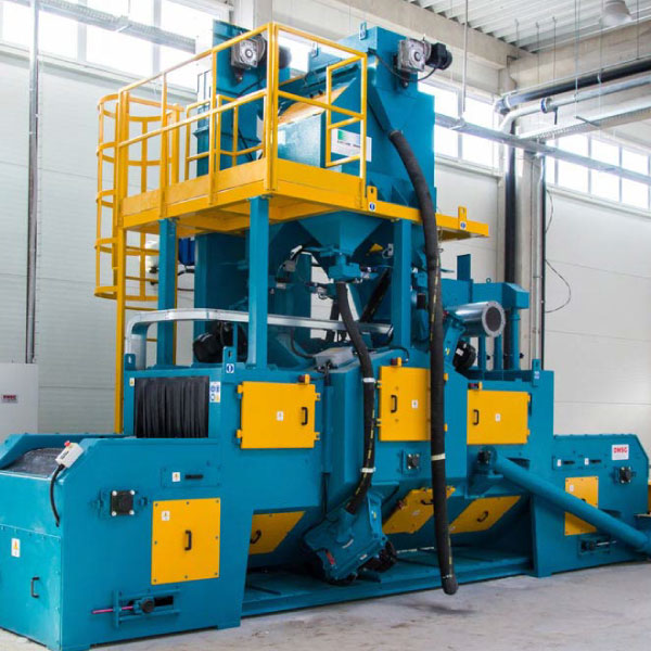 Granalladora con transportador de red metlica CWB