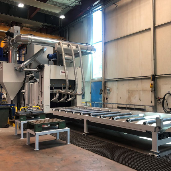 Granalladora de camino de rodillos LAUCO