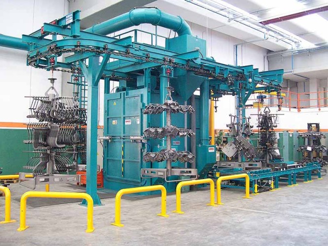 Granalladora de carrusel SANDERMATIC